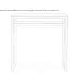 Rectangular console table made of wooden veneer Collado