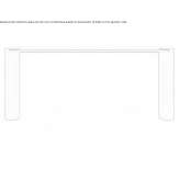 Rectangular console table made of wood and glass Majastic