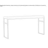 Rectangular wooden console table Capirro