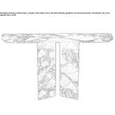 Demilune Rojo Levanto marble console table Petresti
