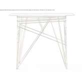 Rectangular console table in glass and stainless steel Kronburg