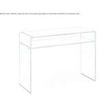 Rectangular glass console table Finale