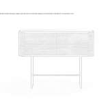 Rectangular wooden console table with drawers Huriel