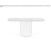 Oval console Siruela