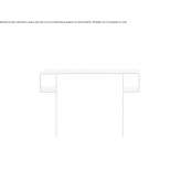 Rectangular crystal console table Budduso