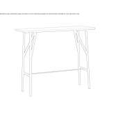 Rectangular wooden console table Bienno