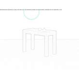 Extendable rectangular wooden console table Cobram