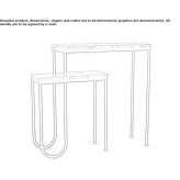 Marble console table Vistino