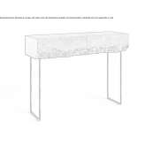 Rectangular console table with drawers Baille