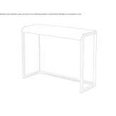 Rectangular wooden console table Norbury