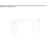 Extendable rectangular console table made of laminate Jala