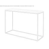 Rectangular console table Varrel