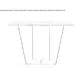 Rectangular console table Ondores