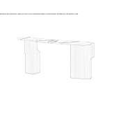 Wood and marble console Zarraton