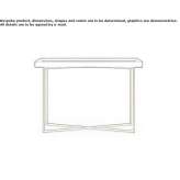 Rectangular wooden console table Horgen