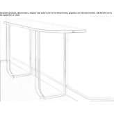 Rectangular glass console table Vecses