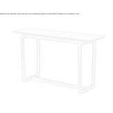 Rectangular wooden console table Azagra