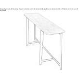 Rectangular marble console table Podilsk