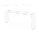 Rectangular console table in solid wood Wiesau
