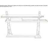 Rectangular brass console table Tarxien