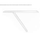 Rectangular metal console table Girton