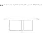 Oval marble console Lierneux