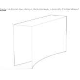 Free-standing console made of rectangular steel Trevelez
