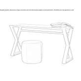 Rectangular wooden console table Babadag