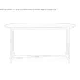 Oval console made of brass Walkern