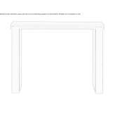 Rectangular console table made of MDF Sulmona