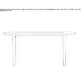 Rectangular wooden console table Cacique
