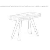 Wysuwana drewniana konsola Chauncey