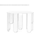 Oval console, iron Davod