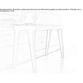 Extendable rectangular wooden console table Balatun