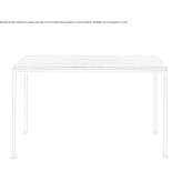 Rectangular console table in wood and iron Palmitas