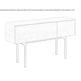Rectangular wooden console table Thalgau