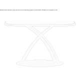 Konsola z kamionki porcelanowej i stalowej podstawy Lidcombe