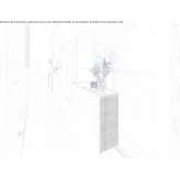 Alpi Smoky velvet console table with light Sort