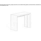 Extendable rectangular console table Whalan