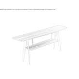 Sucupira rectangular console table Paron