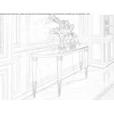 Demilune marble console table Opijnen