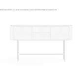 Rectangular wooden console table with drawers Huriel