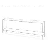 Rectangular console table made of MDF Ashcroft