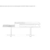 Sucupira rectangular console table Oconto