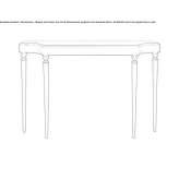 Mahogany console table Zelazkow