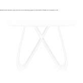 Demilune Carrara marble console Collagna