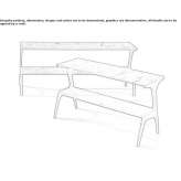 Rectangular marble console table with shelves Sobotka