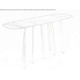 Marble console table Mirabel