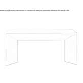 Rectangular console table Pasca