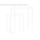 Marble console table Banloc